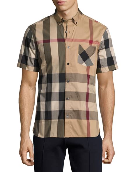 Burberry short sleeve shirt men